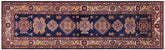 handmade Geometric Super Kazak Blue Beige Hand Knotted RUNNER 100% WOOL area rug 3' x 10'
