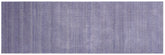 handmade Modern Grass Blue Ivory Hand-made RUNNER 100% WOOL area rug 2' x 10'