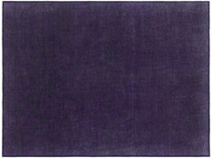 handmade Over Dyed Over Dyed Purple Purple Hand Knotted RECTANGLE 100% WOOL area rug 9' x 12'