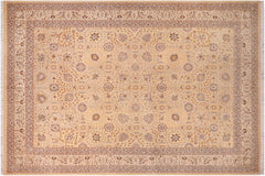 handmade Transitional Lt. Gold Lt. Gold Hand Knotted RECTANGLE 100% WOOL area rug 10' x 15'