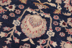 handmade Transitional Kafkaz Blue Rust Hand Knotted RECTANGLE 100% WOOL area rug 13' x 19'