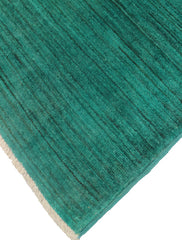 handmade Over Dyed Over Dyed Green Green Hand Knotted RECTANGLE 100% WOOL area rug 2' x 3'