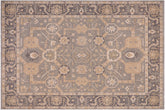 9x12 hand knotted Ziegler wool rug in gray - Bohemian Ziegler Warren