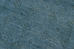 handmade Over Dyed Over Dyed Bluish Gray Gray Hand Knotted RECTANGLE 100% WOOL area rug 8' x 10'