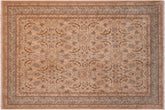 6x9 hand knotted Persian rug in gray and green - Istanbul Gladys