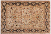 6x9 hand knotted Persian rug in gray and black - Istanbul Sheila
