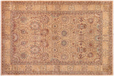 6x9 hand knotted Persian rug in gold - Istanbul Ethel