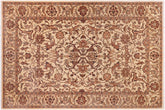 6x9 hand knotted Persian rug in ivory - Istanbul Pauline