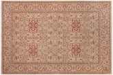 6x9 hand knotted Persian rug in gray - Tabriz Istanbul Juanita