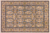 6x9 hand knotted Persian rug in gray - Istanbul April