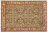 6x9 hand knotted Persian rug in green - Istanbul Lucille