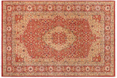 6x9 hand knotted Persian rug in rust - Istanbul Ladawn