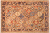 6x9 hand knotted Persian rug in gold and multicolor - Istanbul Veronica