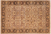 6x9 hand knotted Persian rug in gray and brown - Istanbul Lorraine