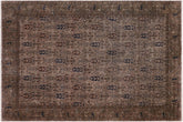 handmade Over Dyed Over Dyed Gray Gray Hand Knotted RECTANGLE 100% WOOL area rug 8' x 10'
