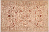 6x9 hand knotted Persian rug in tan - Istanbul Annette