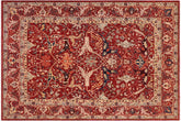 8x10 hand knotted Ziegler wool rug in rust - Chic Ziegler Bryon