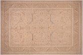 10x14 hand knotted Ziegler wool rug in tan and brown - Chic Ziegler Adan