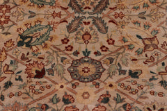handmade Traditional Lt. Tan Lt. Tan Hand Knotted RECTANGLE 100% WOOL area rug 8' x 10'