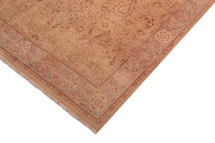 handmade Transitional Sultanabad Gold Gray Hand Knotted RECTANGLE 100% WOOL area rug 8x10