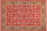 8x11 hand knotted Persian rug in red and blue - Istanbul Arlene