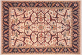8x9 hand knotted Ziegler wool rug in ivory and blue - Oriental Ziegler Gayle