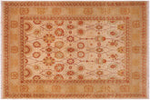 8x10 hand knotted Persian rug in gray and gold - Istanbul Maureen