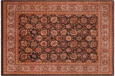 8x10 hand knotted Persian rug in brown and tan - Istanbul Colleen