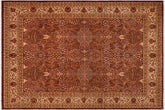 8x10 hand knotted Persian rug in brown and ivory - Istanbul Georgia