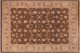 8x10 hand knotted Persian rug in brown and tan - Istanbul Constanc