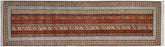handmade Transitional Shawl Lt. Blue Ivory Hand Knotted RUNNER 100% WOOL area rug 2.6x9