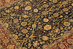 handmade Traditional Blue Red Hand Knotted RECTANGLE 100% WOOL area rug 4' x 6'