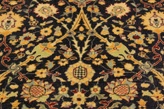 handmade Traditional Blue Red Hand Knotted RECTANGLE 100% WOOL area rug 4' x 6'