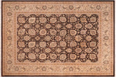 8x10 hand knotted Persian rug in brown and beige - Istanbul Eustolia