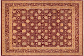 8x10 hand knotted Persian rug in red and gold - Istanbul Marlene