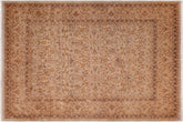 8x11 hand knotted Persian rug in blue and tan - Istanbul Elin