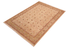handmade Transitional Taj Ivory Lt. Green Hand Knotted RECTANGLE 100% WOOL area rug 8x10