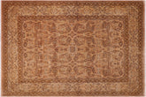8x10 hand knotted Persian rug in tan and blue - Istanbul Edris