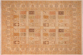 8x10 hand knotted Persian rug in gold and brown - Istanbul Dierdre