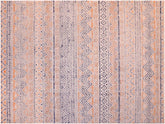 handmade Geometric Modern Gray Blue Machine Made RECTANGLE POLYESTER area rug 9x12