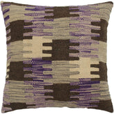 handmade Traditional Pillow Purple Gray Hand-made SQUARE 100% WOOL kilim throw pillow
