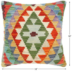 handmade Traditional Pillow Rust Gold Hand-Woven SQUARE 100% WOOL area rug