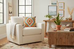 Shabby Chic Turkish Britany Hand Woven Kilim Throw Pillow