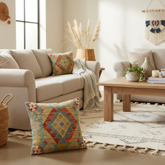 Boho Chic Turkish Do Hand Woven Kilim Pillow