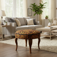 handmade Modern Victorianot Gold Black Hand-made ROUND VELVET area rug
