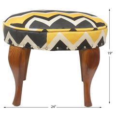 handmade Modern Victorianot Gray Yellow Hand-made ROUND VELVET area rug