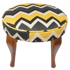 handmade Modern Victorianot Gray Yellow Hand-made ROUND VELVET area rug