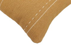 handmade Modern Pillow Brown Beige Hand-Woven SQUARE 100% WOOL Hand woven turkish pillow 2 x 2