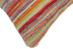 handmade Modern Pillow Rust Blue Hand-Woven SQUARE 100% WOOL Hand woven turkish pillow 2 x 2