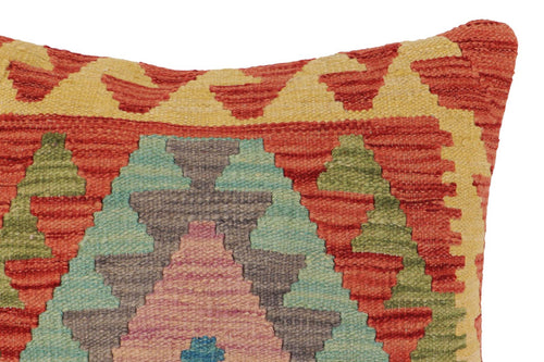 handmade Traditional Pillow Beige Red Hand-Woven SQUARE 100% WOOL Hand woven turkish pillow PILLOW